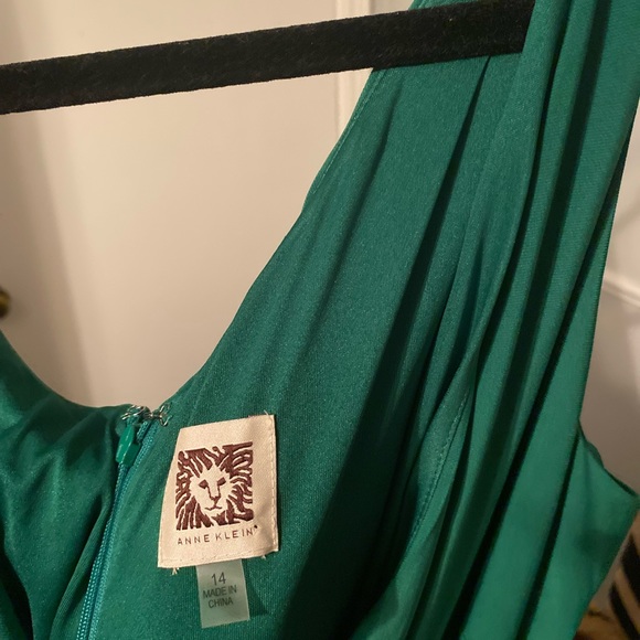 Ann Klein green jumpsuit Size 14 - NEW - Picture 2 of 6
